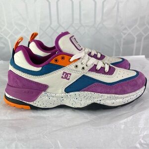 DC E.Tribeka LE VFR Skate Shoes Purple Orange 6.5